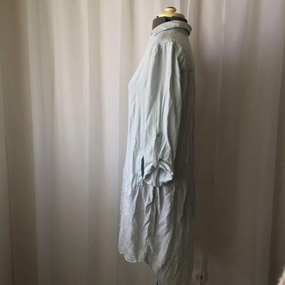 Aina Be Chambray Roll Tab 3/4 Sleeve w/ Pockets - Picture 3 of 6